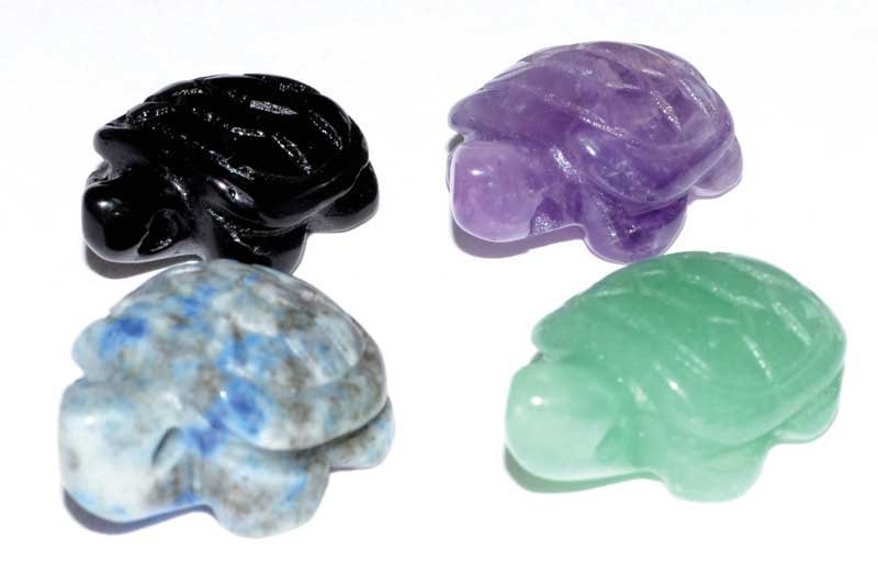 (set of 12) 15mm Turtle various stones (image for) (set of 12) 15mm Turtle various stones